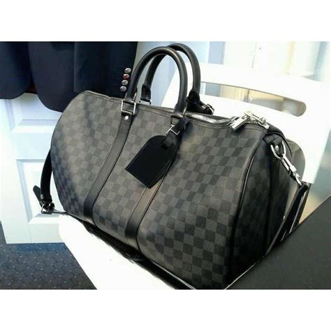 black louis vuitton leather|louis vuitton black checkered bag.